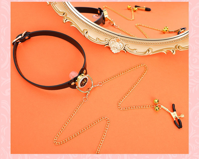 Sex Toys SM Props Creative Pacifier Sex Mouth Gag Ball Nipple Training Torture Tool SM Bell Nipple Clamps