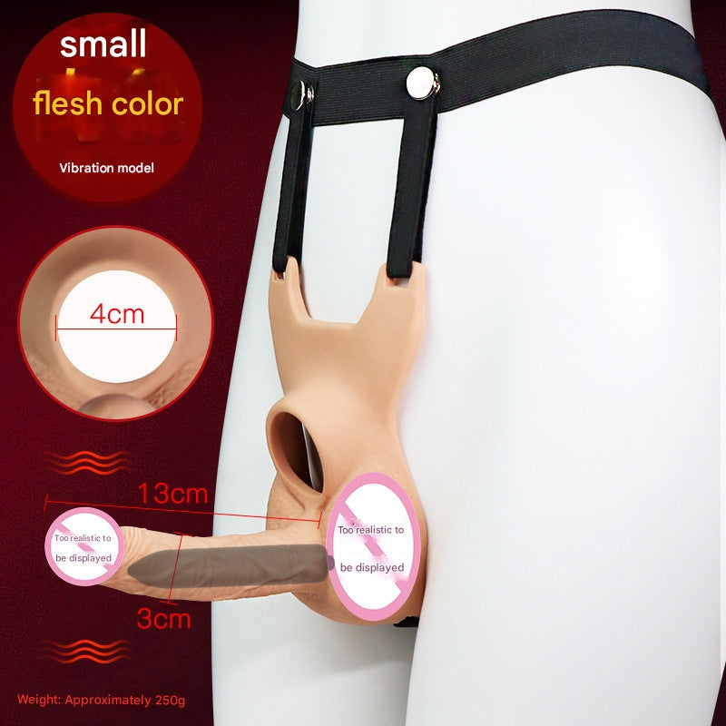 Men's Wearable Dildo Male JJ Fake Penis Erotic Insertable Solid Underwear Adult Sex Toys