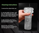 Transparent Airplane Cup Male Sucking Training Masturbator Adult Toy Inverted Mold Sex Toy