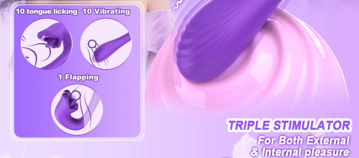 Hot-selling Female Tongue Licking Masturbator Couple Flirting Adult Sex Toys Massage Vibrator