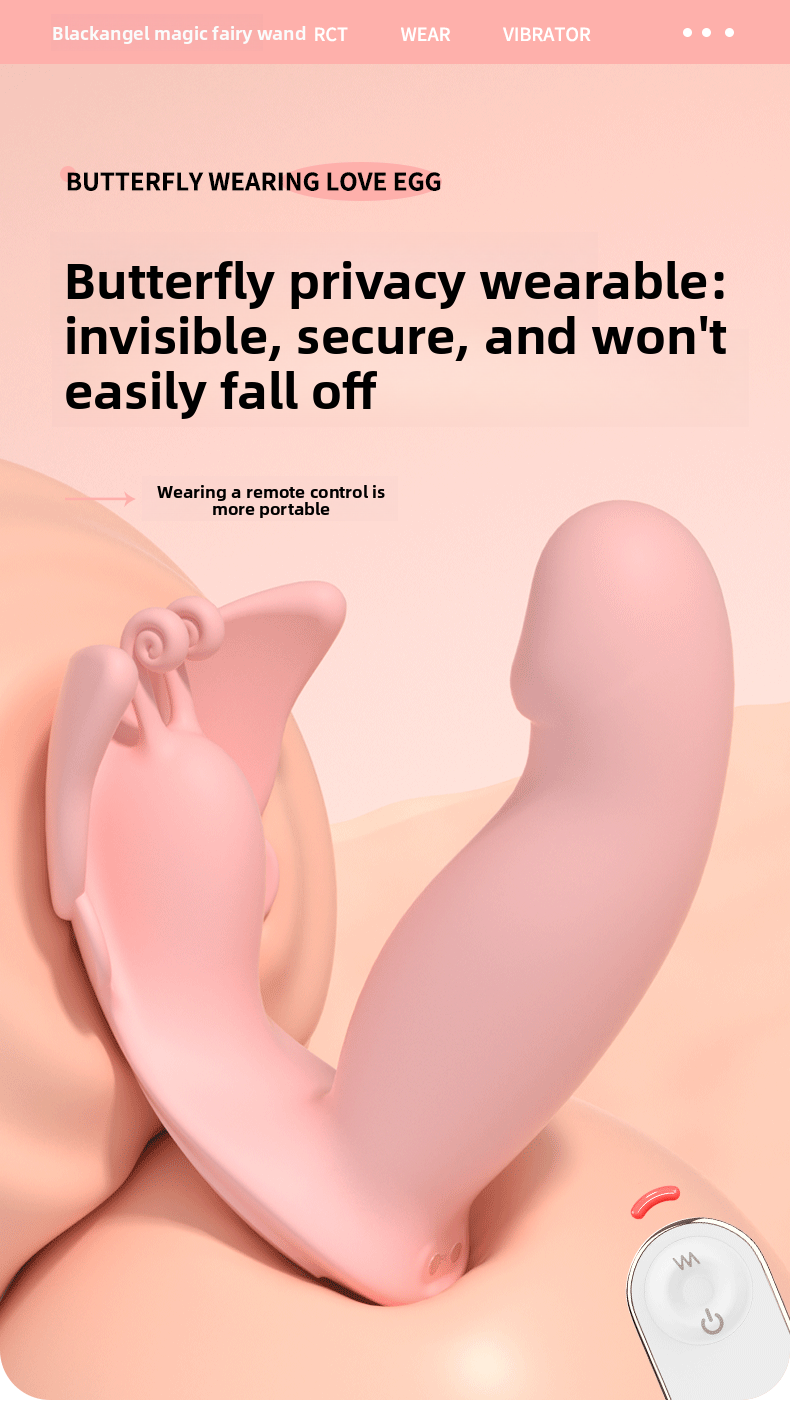 Butterfly Wearable Remote Control Vibrator Female Masturbator Clitoris Stimulation Adult Toy Vibrator for Women Orgasm