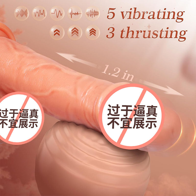 Silicone Electric Dildo Automatic Thrusting Wireless Remote Control Vibrating Female Masturbation Realistic Dildo Sex Toy