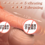 Silicone Electric Dildo Automatic Thrusting Wireless Remote Control Vibrating Female Masturbation Realistic Dildo Sex Toy