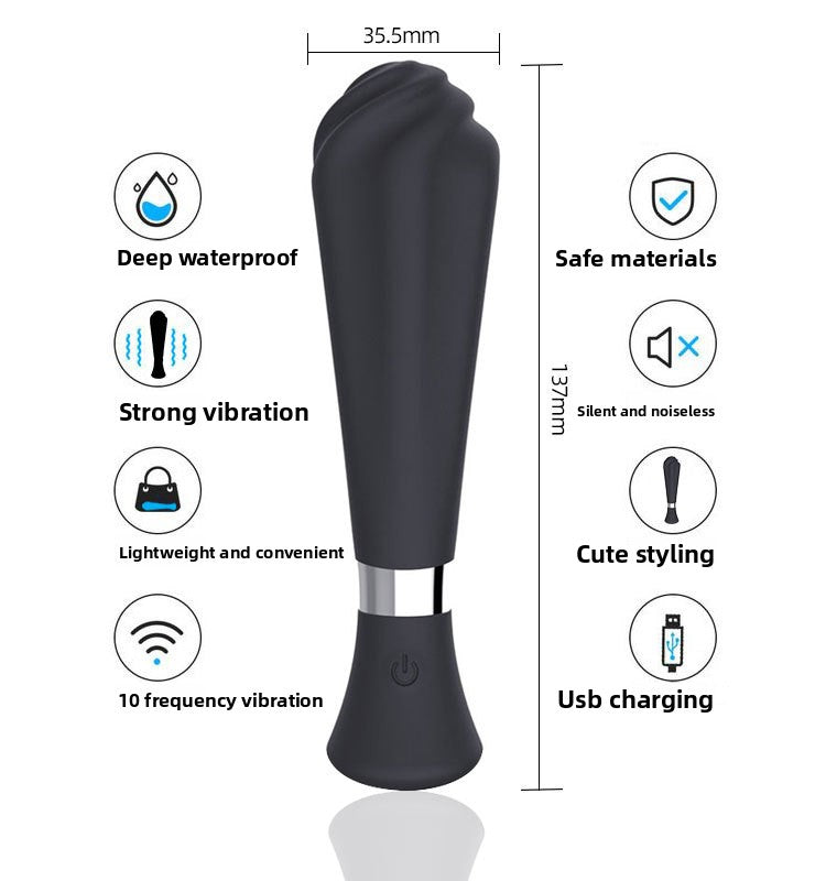 Cross-Border Foreign Trade Female Ice Cream AV Vibration Massage Stick Adult Sex Product Climax Masturbation Device Toy Wholesale