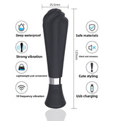 Cross-Border Foreign Trade Female Ice Cream AV Vibration Massage Stick Adult Sex Product Climax Masturbation Device Toy Wholesale