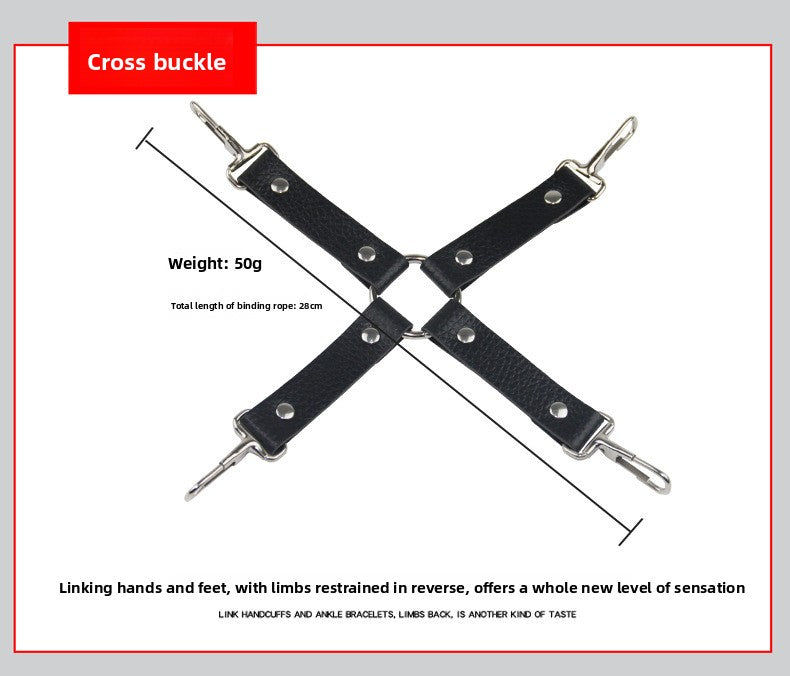 Sex Toys SM Props 10-Piece Set Binding Rope Restraints Handcuffs Training Mouth Gag Nipple Clamps Alternative Adult Sex Products