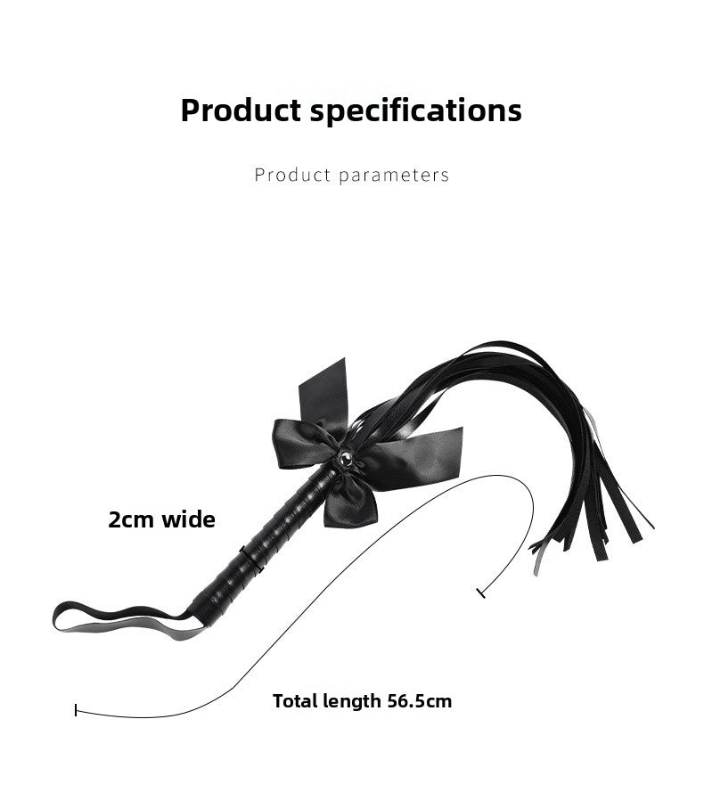 SM Props PVC Erotic Whip Training Punishment Bowknot Erotic Whip Alternative