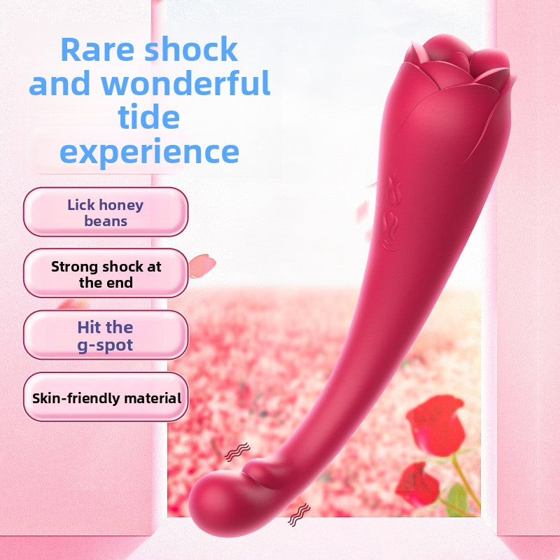 Tongue Licking G-Spot Vibrator for Women, Adult Sex Toy, Vibrating Tongue G-Spot Stick