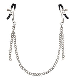 SM Props Female Slave Training Sex Tools Long Chain Nipple Clamps Double Peak Breast Clamps Adult Products Sex Toys