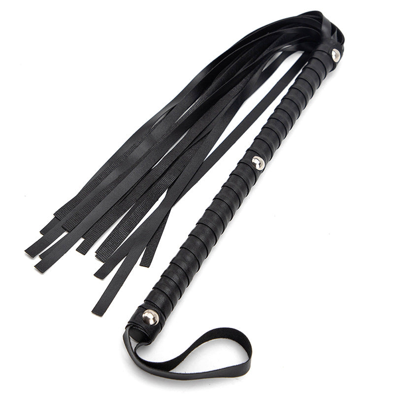 SM Sex Toys Long Handle Whip PVC Three-Nail Loose Whip Punishment Queen Whip Alternative Adult Products