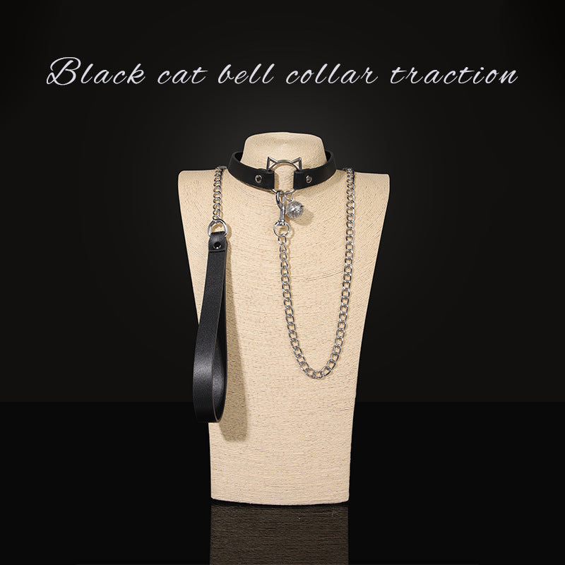 Sexy SM Props High-end Sexy Traction Collar SM Training Bondage Neck Sleeve Neck Ring Alternative Adult Products