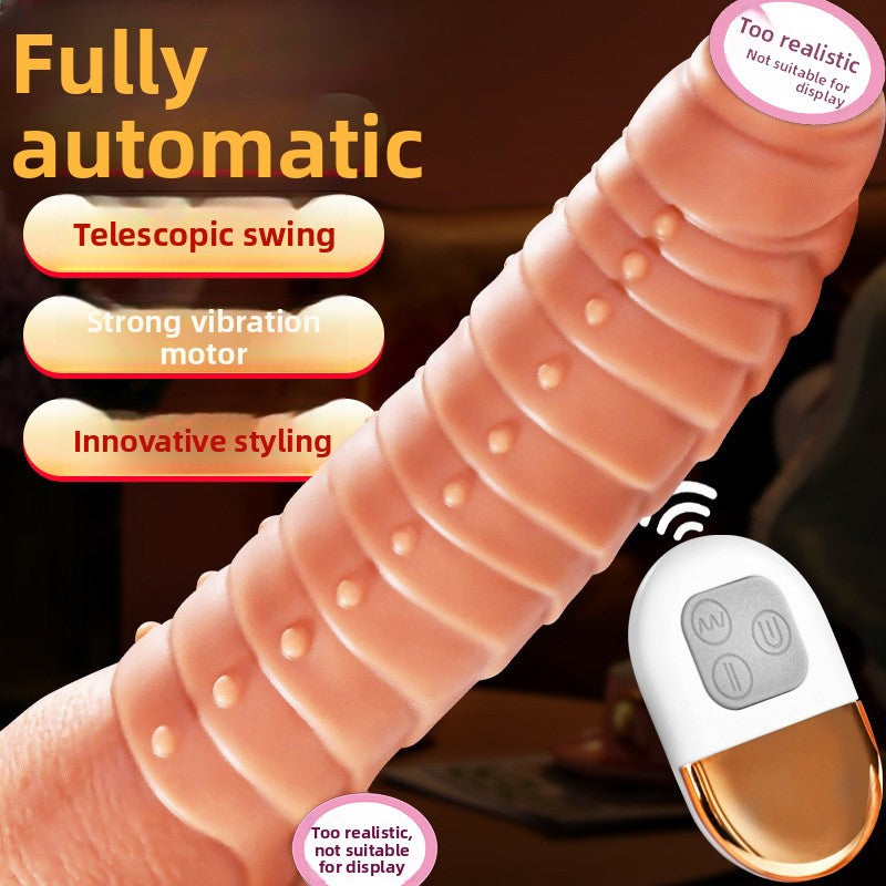 Fake Penis Realistic Telescopic Swinging Dildo Realistic Female Silicone Masturbator Vibrator Adult Sex Toys