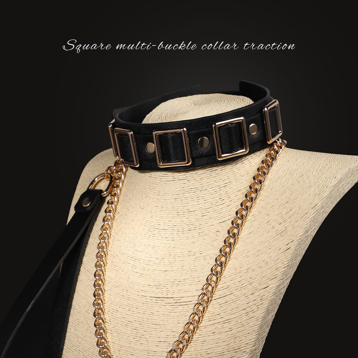 Sexy SM Props High-end Sexy Traction Collar SM Training Bondage Neck Sleeve Neck Ring Alternative Adult Products