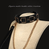 Sexy SM Props High-end Sexy Traction Collar SM Training Bondage Neck Sleeve Neck Ring Alternative Adult Products