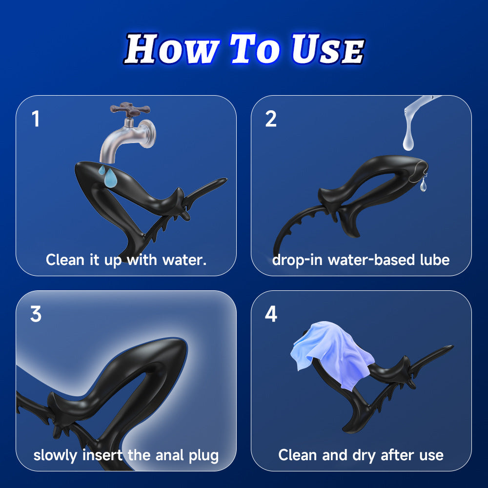 New Full Silicone Anal Expander Toy Adjustable Size Back Chamber Toy Electric Silicone Anal Plug Sex Toy