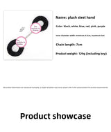 SM Props Couple Bondage Restraint Toys Erotic Handcuffs SM Torture Tools Plush Handcuffs with Keys Adult Products