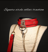 Sexy SM Props High-end Sexy Traction Collar SM Training Bondage Neck Sleeve Neck Ring Alternative Adult Products