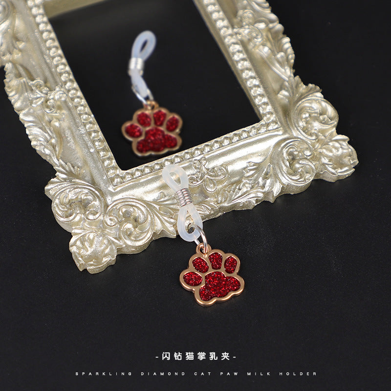 Sex Toys Props Flash Diamond Cat Claw Nipple Clips Female Teasing Invisible Breast Bundle Adult Products Double Peak Nipple Clips