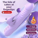 Automatic Heating Telescopic Tongue Licking G-Spot Instant Climax Vibrating Massager for Women Adult Masturbator