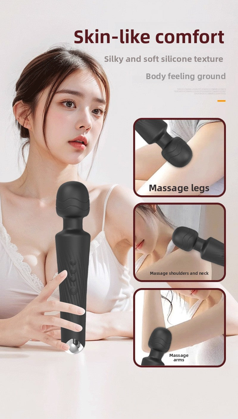 Cross-border AV Vibrator Female Masturbation Massager Clitoral Stimulation Adult Sex Toys Silicone