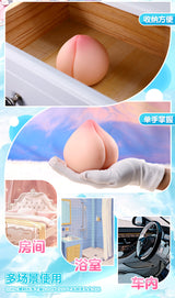 Male Peach Airplane Cup Famous Device Inverted Mold Fake Breast Insertable Imitation Breast Ball Masturbator Stress Relief