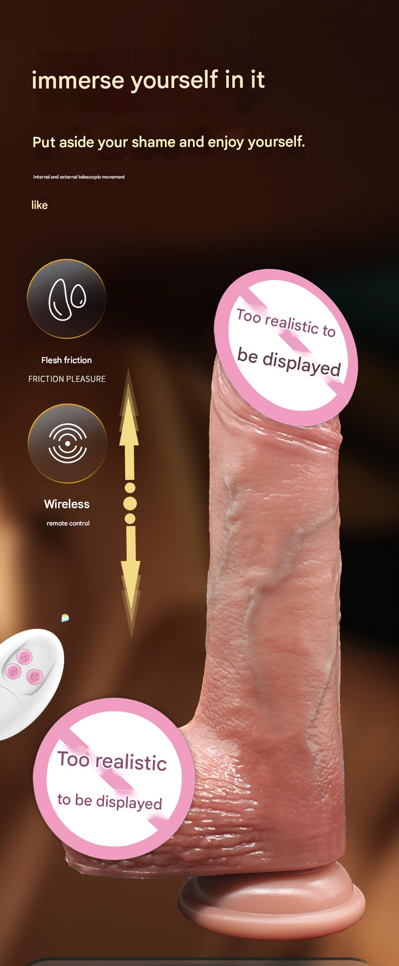 Adult Sex Toys for Women Automatic Thrusting Realistic Dildo Masturbator Electric Dildo