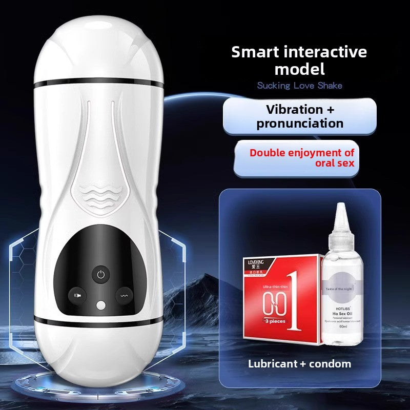 Telescopic Electric Aircraft Cup Fully Automatic Penis Trainer Adult Supplies Male Masturbator