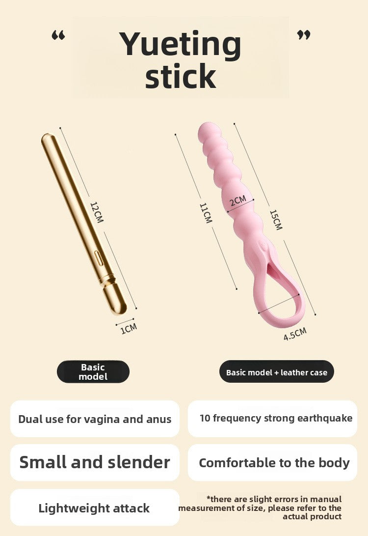 Mini AV Vibrator Female Orgasm Masturbation Device Couple Bed Training Sex Toy Portable Anal Plug