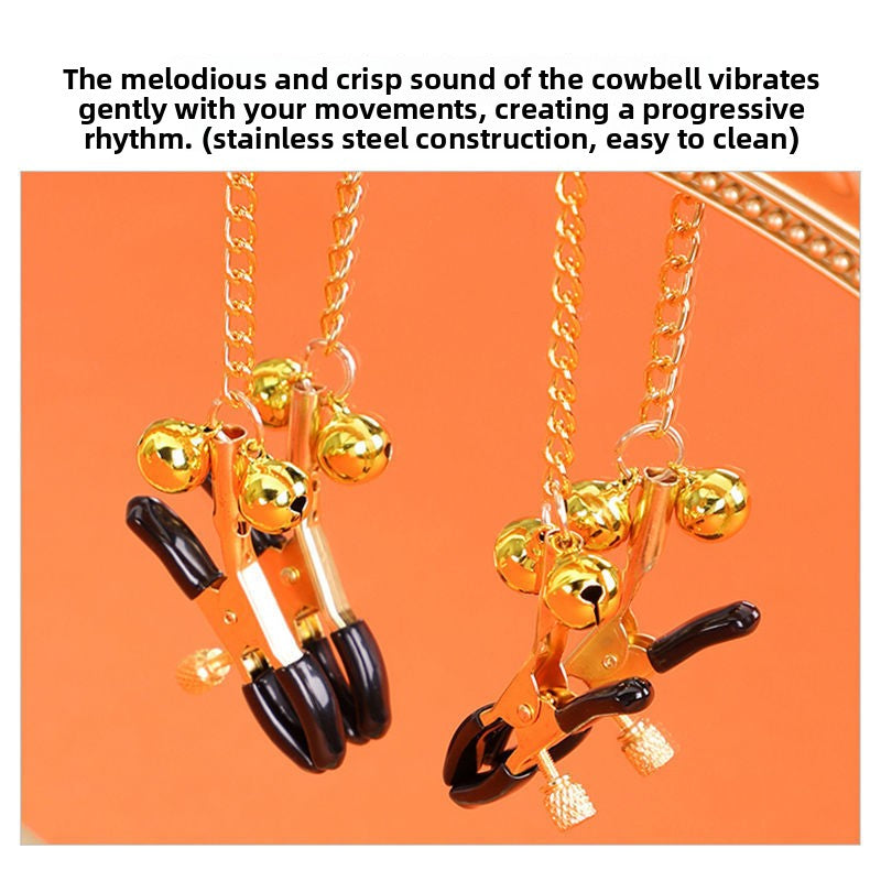 Sex Toys SM Props Creative Pacifier Sex Mouth Gag Ball Nipple Training Torture Tool SM Bell Nipple Clamps