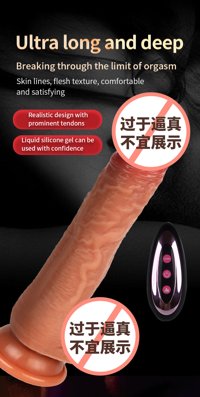 Electric Female Realistic Dildo Silicone Thick Vibrator Masturbator Female Sex Toys