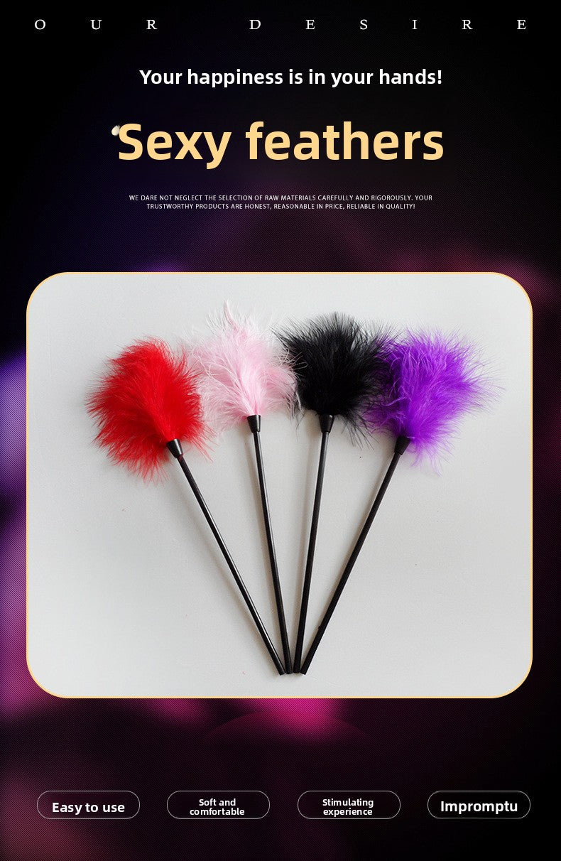 Feather Sex Toys SM Feather Brush Teasing Stick Couple's Fun Male and Female Bed Adult Toys Alternative Manufacturer