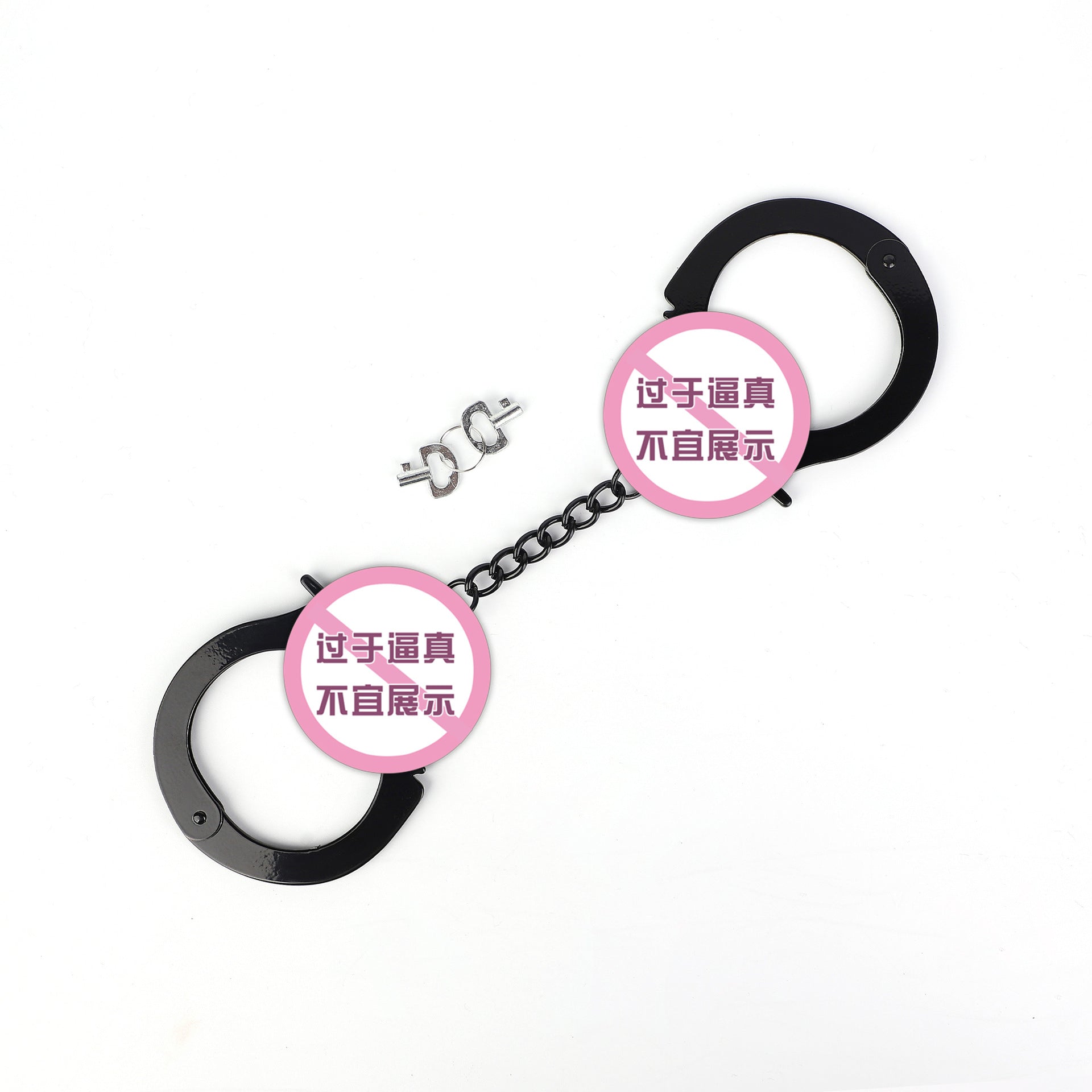 SM Props Couple Bondage Restraint Toys Erotic Handcuffs SM Torture Tools Plush Handcuffs with Keys Adult Products