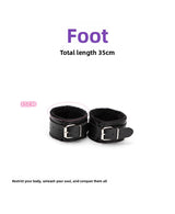 Sexy Plush SM Set Adult Products Couple Training Handcuffs Binding Restraint 7-Piece Set Alternative Sex Toys