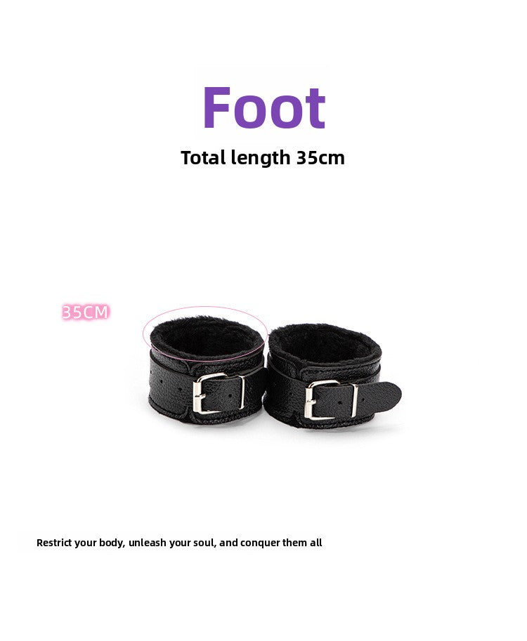 Sexy Plush SM Set Adult Products Couple Training Handcuffs Binding Restraint 7-Piece Set Alternative Sex Toys