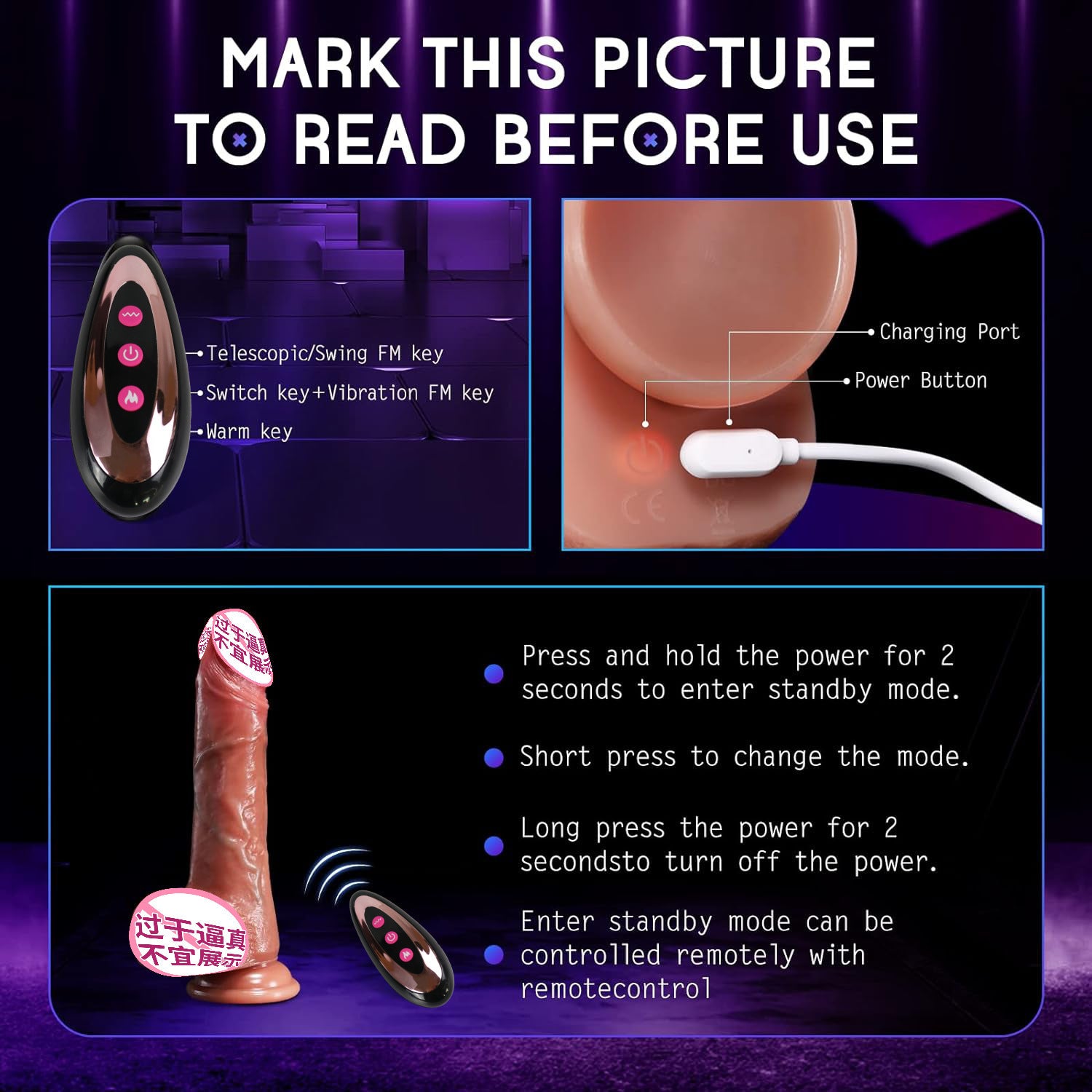 Silicone artificial dildo custom heating vibration automatic retractable male masturbator adult novelty product