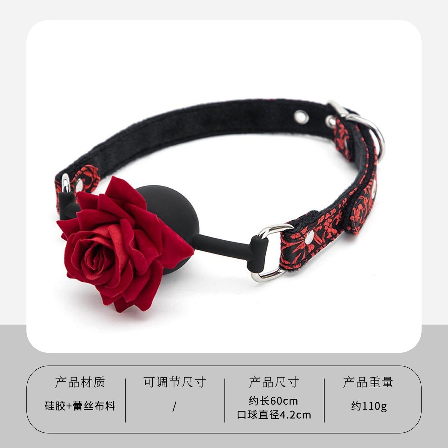 SM Props Sex Oral Ball Female M Training Deep Throat Oral Bite Ring Forced Mouth Opening Bone Silicone Mouth Gag Cat Whiskers Mouth Shackle