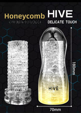 Transparent Airplane Cup Male Sucking Training Masturbator Adult Toy Inverted Mold Sex Toy