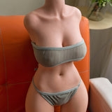 Full Silicone Half-body Reverse Mold Simulator Men's Toys for Yin Interesting Leather Pattern Silicone Reverse Mold Ass Solid Doll