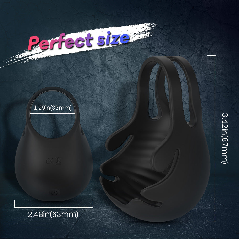 Semen Locking Ring Male Masturbator Testicle Trainer Penis Sleeve Adult Products Semen Locking Vibrating Ring