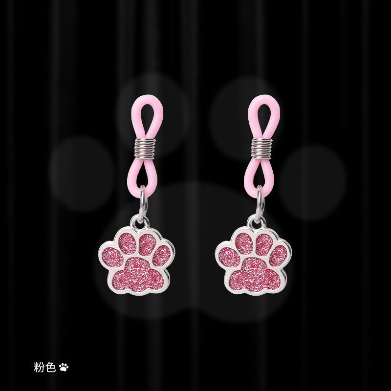 Sex Toys Props Flash Diamond Cat Claw Nipple Clips Female Teasing Invisible Breast Bundle Adult Products Double Peak Nipple Clips