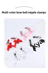 Sex Toys Props Bow Bell Nipple Clips Female Flirting Teasing Nipple Clips