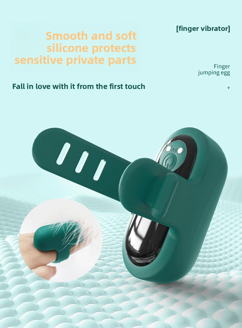 Finger Vibrator Female Masturbator Clitoral Stimulation Effort-Saving Vibrating Finger Ring Erotic Finger Vibrator