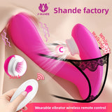 Vibrator for Women Wearable Remote Control Vibrating Egg Female Products G-Spot Cake Trend Sucking Vibrator