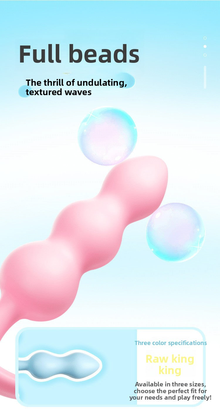 Female Anal Plug for Couples Flirting Tail Large Bead Masturbator Adult Products