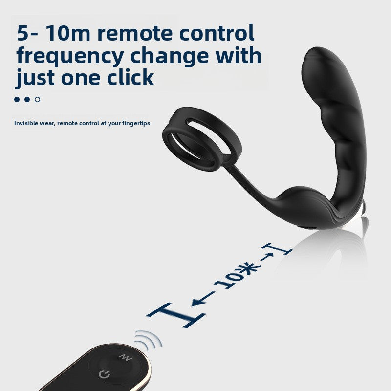 Nuoer Male Sex Products Prostate Massager Anal Plug Semen Locking Ring Back Chamber Masturbation Device