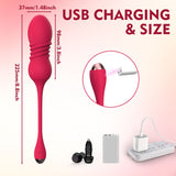 Wireless Remote Control Telescopic Vibrating Egg for Women Silicone Vibrating Massager Adult Sex Toys
