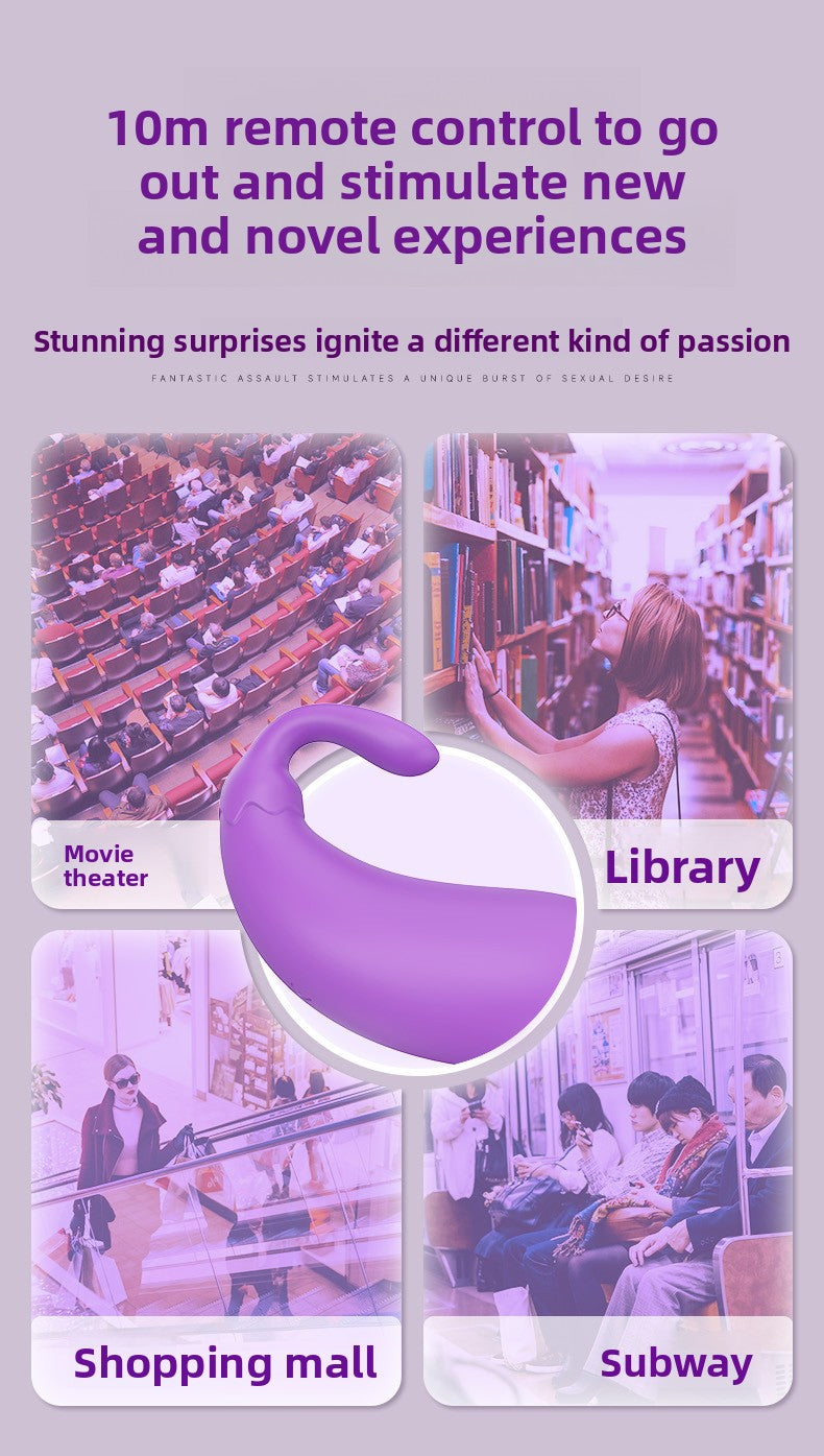 Remote Control Vibrator Egg Full Coverage Wearable Vibrator for Women Dual Point