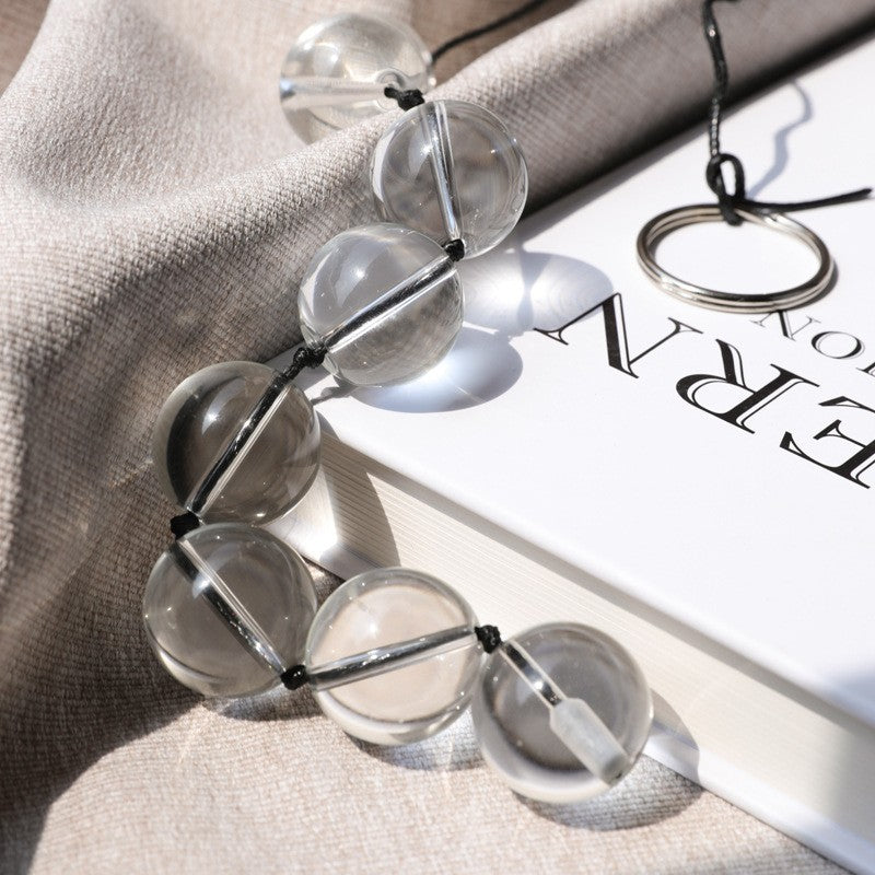 SM Back Court Glass Bead Crystal Anal Plug Couple Adult Masturbation Sex Toys Factory