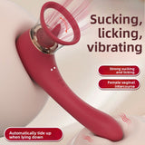 Vibrator Insertable Masturbator External Vagina Sucking Tongue Licking Vibrating Adult Toy Female Vibrator