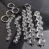 SM Back Court Glass Bead Crystal Anal Plug Couple Adult Masturbation Sex Toys Factory
